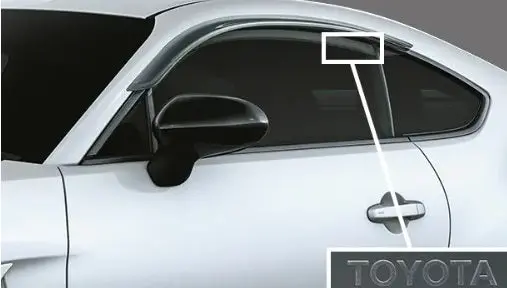 Genuine Toyota Japan 2022-2025 Gr 86 Side Window Visor Set (Basic Type) 1