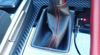 Genuine Lexus Japan 2020 Gs F-Sport Shift Knob Boot Cover (Red Stitching) 4