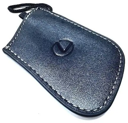 Genuine Lexus Black Leather Smart Access Key Glove (Black Loop / Gold Stitching) 1