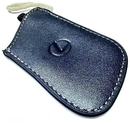 Genuine Lexus Black Leather Smart Access Key Glove (Gold Loop / Gold Stitching) 1