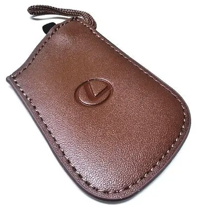 Genuine Lexus Brown Leather Smart Access Key Glove (Brown Loop / Brown Stitching) 1