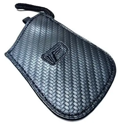 Genuine Lexus F-Sport Carbon Leather Smart Access Key Glove (Black Loop / Black Stitching) 1