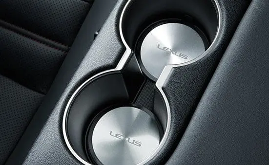 Genuine Lexus Japan 2017-2020 Is Aluminum Cup Holder Plate Set 1
