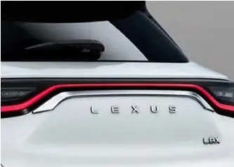 Genuine Lexus Japan 2024-2025 Lbx Back Door Signature Chrome Garnish 1