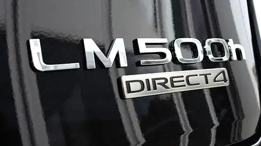 Genuine Lexus Japan 2024-2025 Lm 500H Chrome Back Door Name Plate Emblem With Direct4 Badge 1
