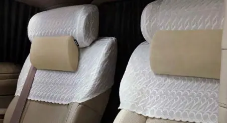 Genuine Lexus Japan 2024-2025 Lm Rear Vip Seat Premium Headrest Pillow Set (Set Of 2) For Second-Row Seats 1
