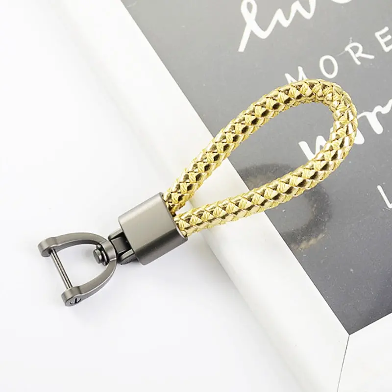 Premium Rotatable Keychain - Hand-Woven Leather With Horseshoe Buckle For Kei Truck Owners 1