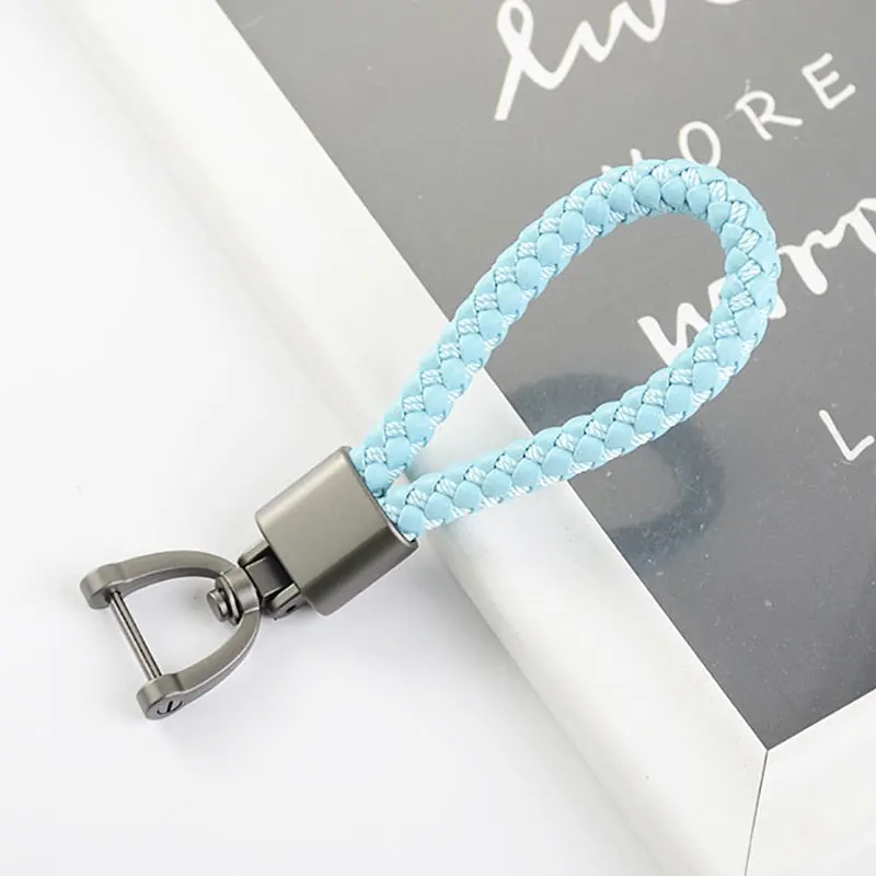 Premium Rotatable Keychain - Hand-Woven Leather With Horseshoe Buckle For Kei Truck Owners 1
