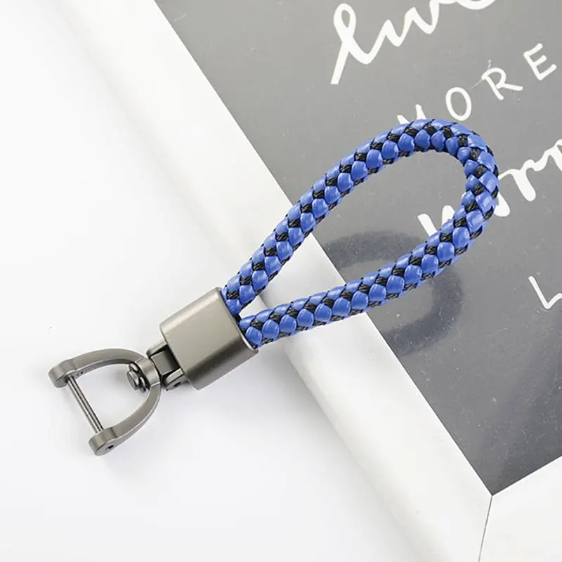 Premium Rotatable Keychain - Hand-Woven Leather With Horseshoe Buckle For Kei Truck Owners 1