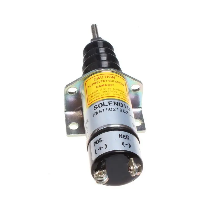 1500-2045 1504-12C6u1b2 Diesel Fuel Stop Solenoid For Woodward 12V 2 Terminals 1