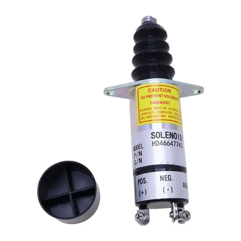 Diesel Stop Solenoid 1500-2149 1502-12A6u1b2s1a 12V With 3 Terminals For Woodward 1500 Series 1