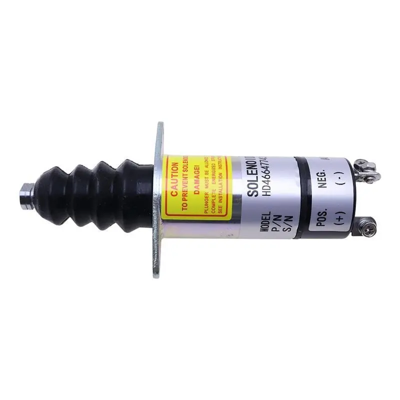 Diesel Stop Solenoid 1500-2160 1502-12Asu1b2 12V With 3 Terminals For Woodward 1500 Series 1