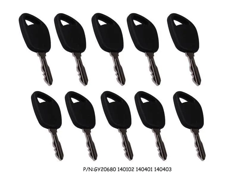 10Pcs Key 140102 140401 140403 Gy20680 For John Deere 100 G100 L100 Mtd 725-1745 Murray 327350 1