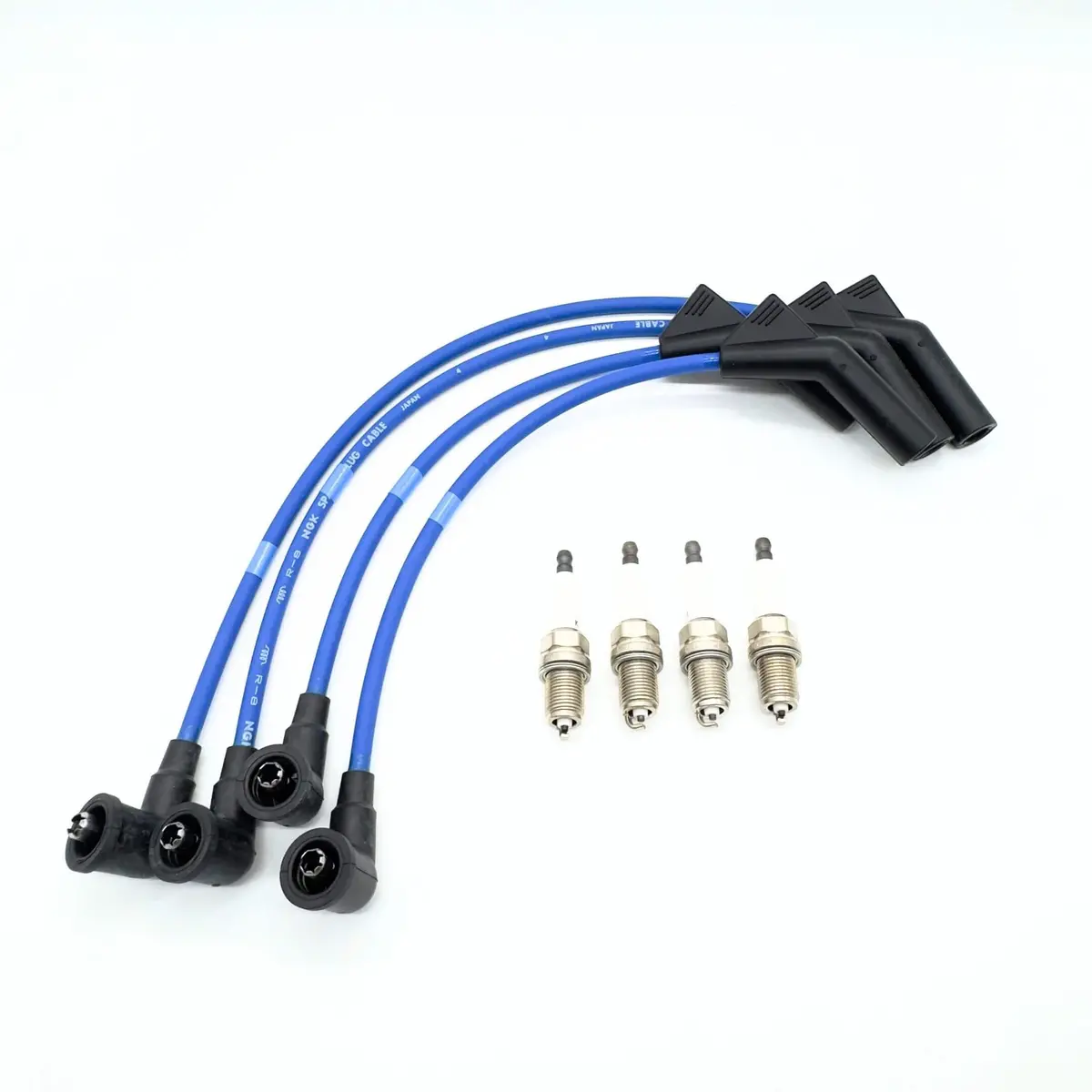 Ignition Kit - 2 Piece - Spark Plug Wires, Spark Plugs - Subaru Sambar Van Tv1, Tv2 Models - Non Supercharger - 2/1999 - 8/2001 1