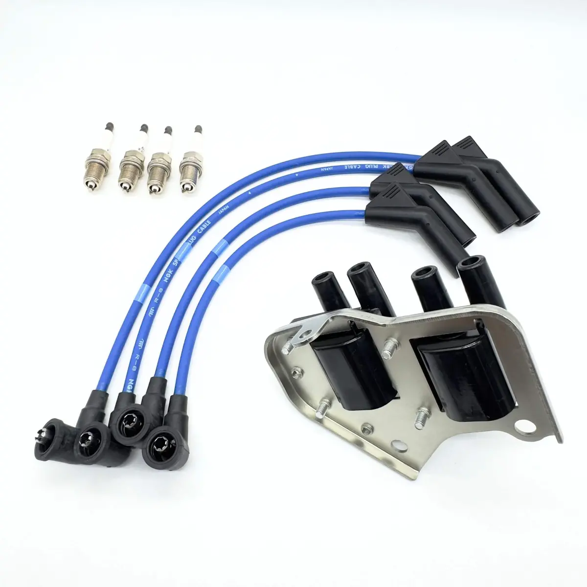 Ignition Kit - 3  Piece - Spark Plug Wires, Spark Plugs & Ignition Coil Assembly  - Subaru Sambar Van Tv1, Tv2 Models - “Red Hat” -  2/1999 - 8/2001 1