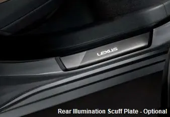 Genuine Lexus Japan 2019-2025 Es Illuminated Front Door Scuff Plate Set (Battery-Operated) 3