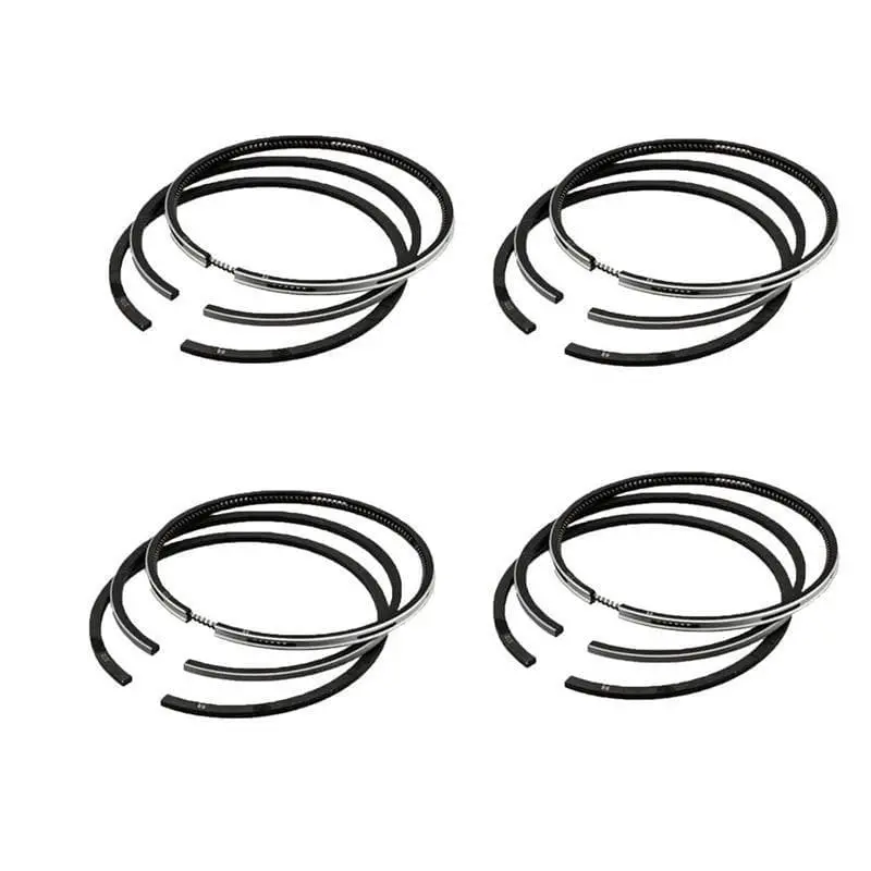 4Pcs Piston Ring Std 87Mm 17331-21050 17331-21090 For Kubota V2203 D1703 V2403 Bobcat Tractor 753 763 773 7753 1