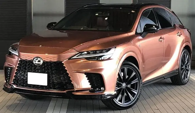 Genuine Lexus Japan 2023-2025 Rx F Sport Piano Black Front Lip Spoiler Set 1