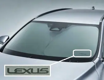 Genuine Lexus Japan 2023-2025 Rx Front Sunshade With Lexus Logo 1