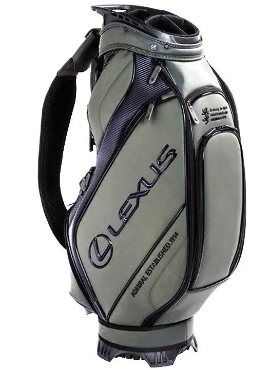 Genuine Lexus Japan Admiral Premium Golf Bag (Matte Olive Green) 1