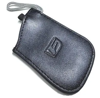 Genuine Lexus F-Sport Black Leather Smart Access Key Glove (Silver Loop / Black Stitching) 1