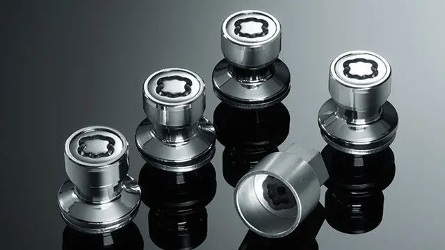 Genuine Lexus Japan 2018-2023 Ls Premium Wheel Locks Set (Silver) 3