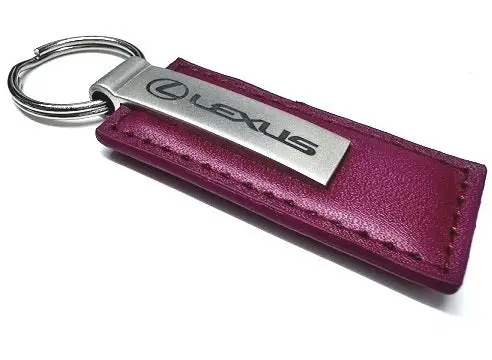 Lexus Red Leather Key Chain 1