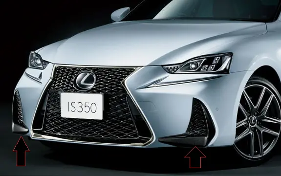 Genuine Lexus Japan 2017-2020 Is F-Sport Lower Radiator Garnish Set 4