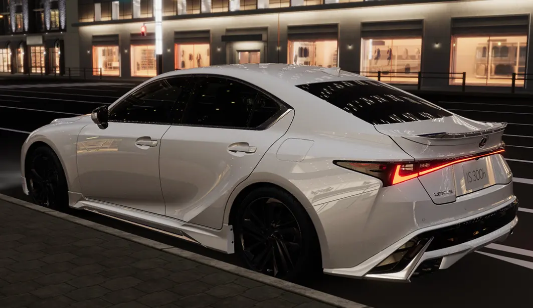 Genuine Lexus Japan 2021-2025 Is Factory Painted Side Skirts With Chrome Garnish 9