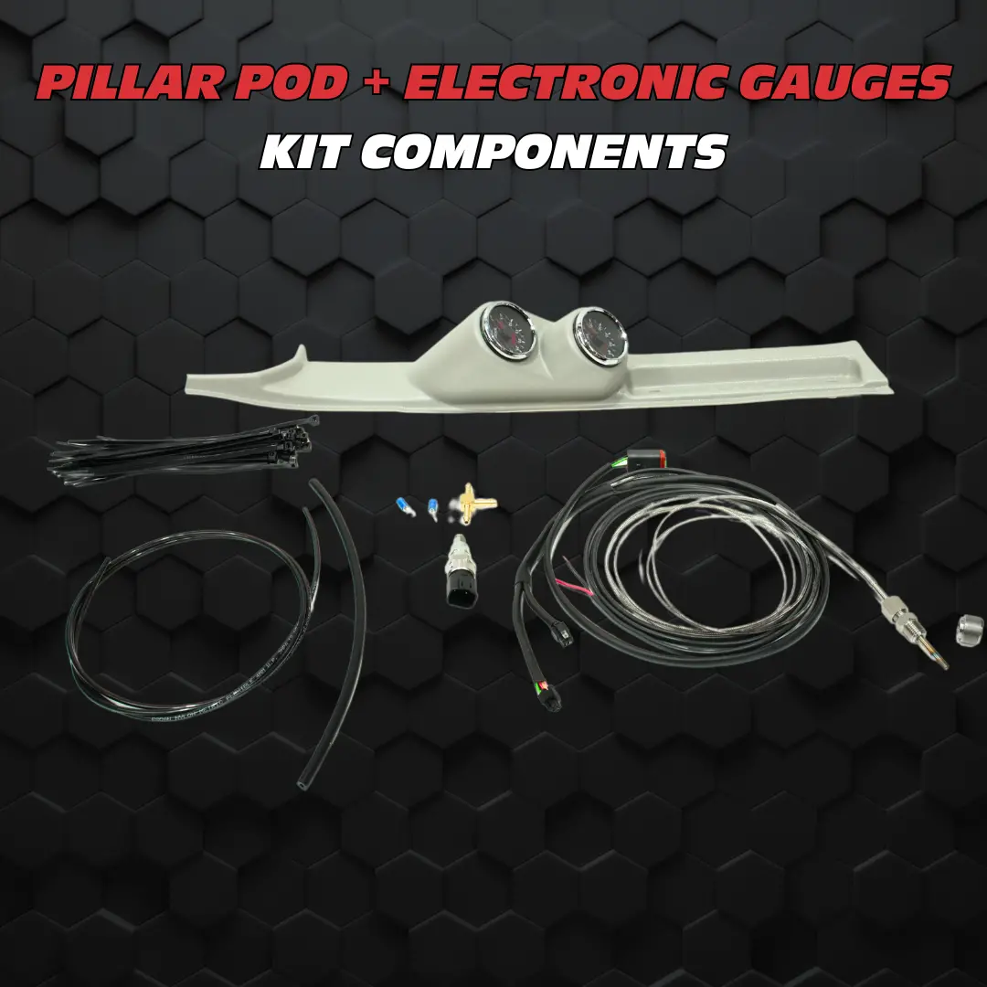 70 Series Gauges | Boost/Egt Gauges + Pdp Pillar Pod Diy Kit Generation 2 | 1