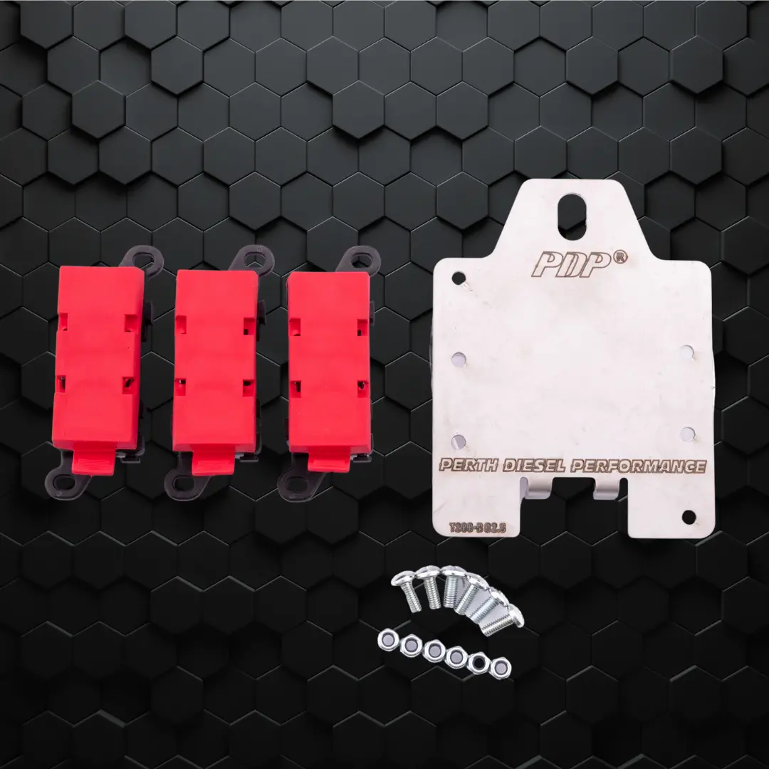 Midi Fuse Plate Kit With  3 Red Top | 200 Series Front 1