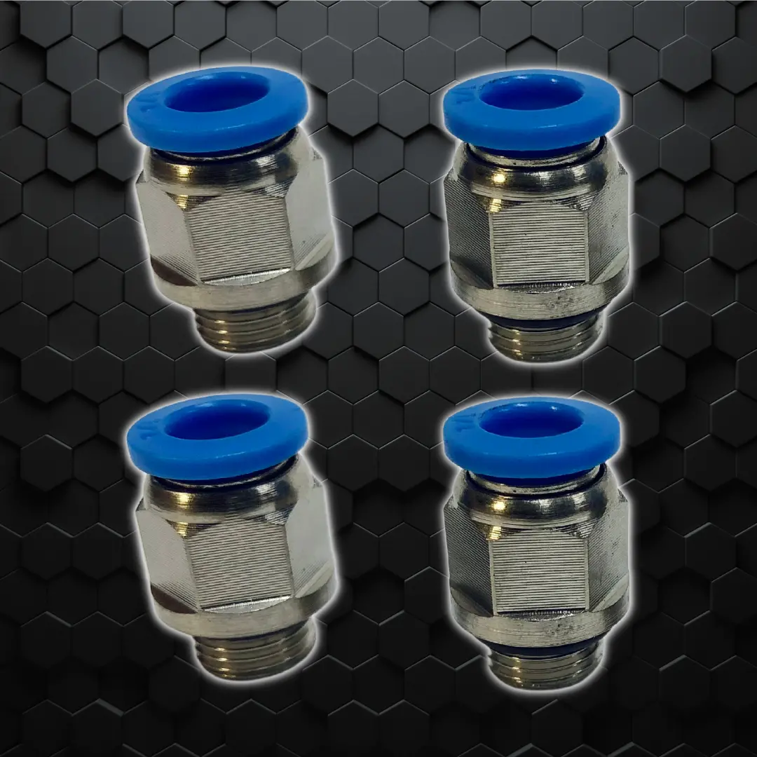 Diff Breather Spare Parts | Pdp Push Lock Hose Fittings X 4 1