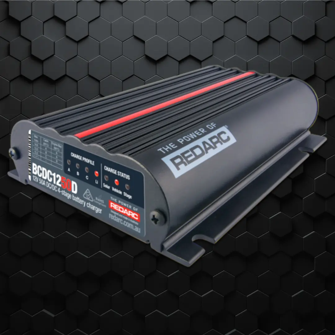 Redarc | Bcdc1250d | Dual Input 50Amp Solar Ready |  1250 Dc Charger 1