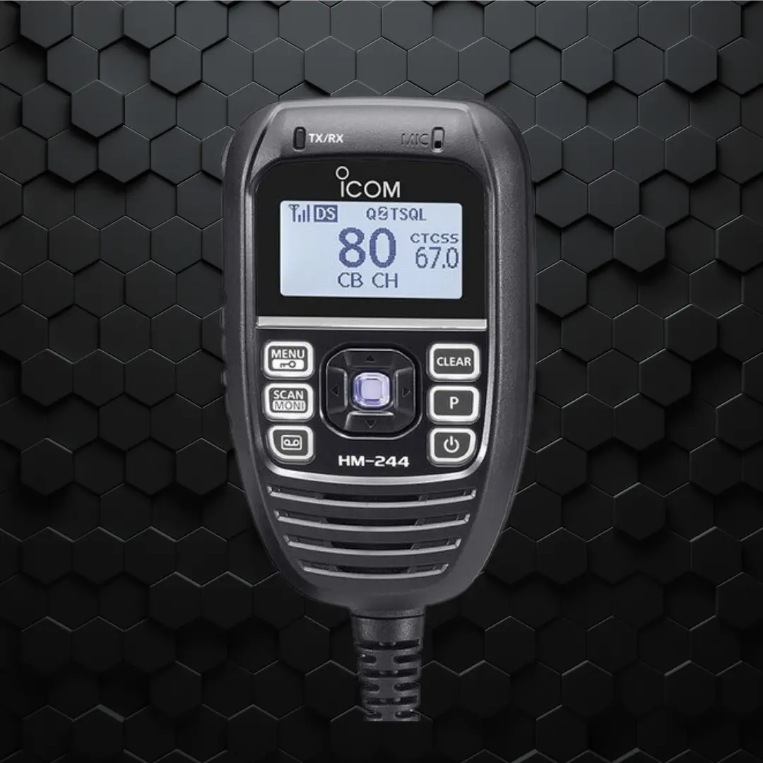 Ic-455 Uhf Cb In-Car Two Way Radio Kit 1