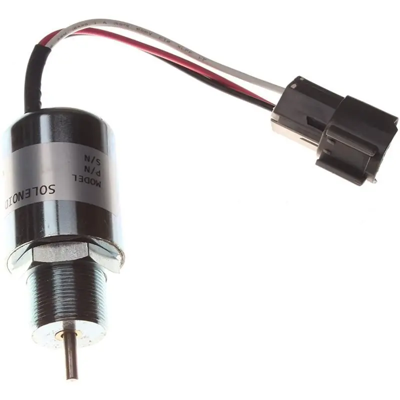 Pj7415748 Stop Solenoid For Volvo Ec13 Ec15 Ec15b Ec20 Ec20b Ec25 Ec30 Ec35 Ec45 Excavator 1