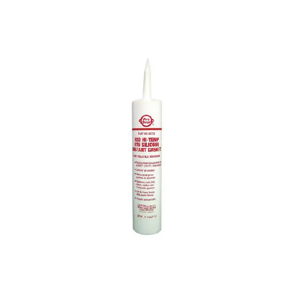 Pro Seal Red Hi-Temp Rtv Silicone Cartridge - 11.1 Oz #80728 1