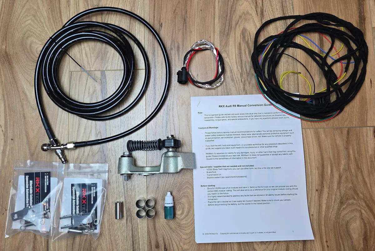 Rkx Diy Supply Your Own Oem Parts Manual Conversion Kit For Audi R8 1
