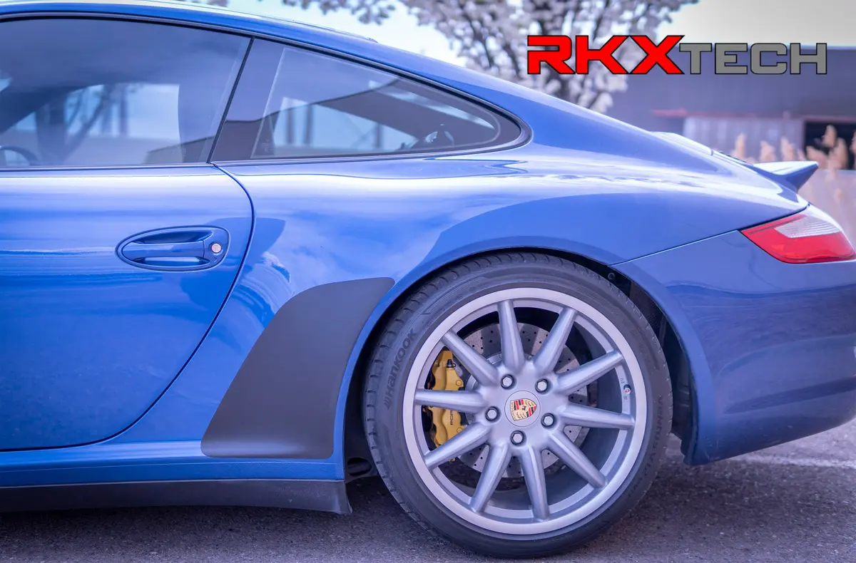 Matte Black Stone Guards For Porsche 997 997.2 1