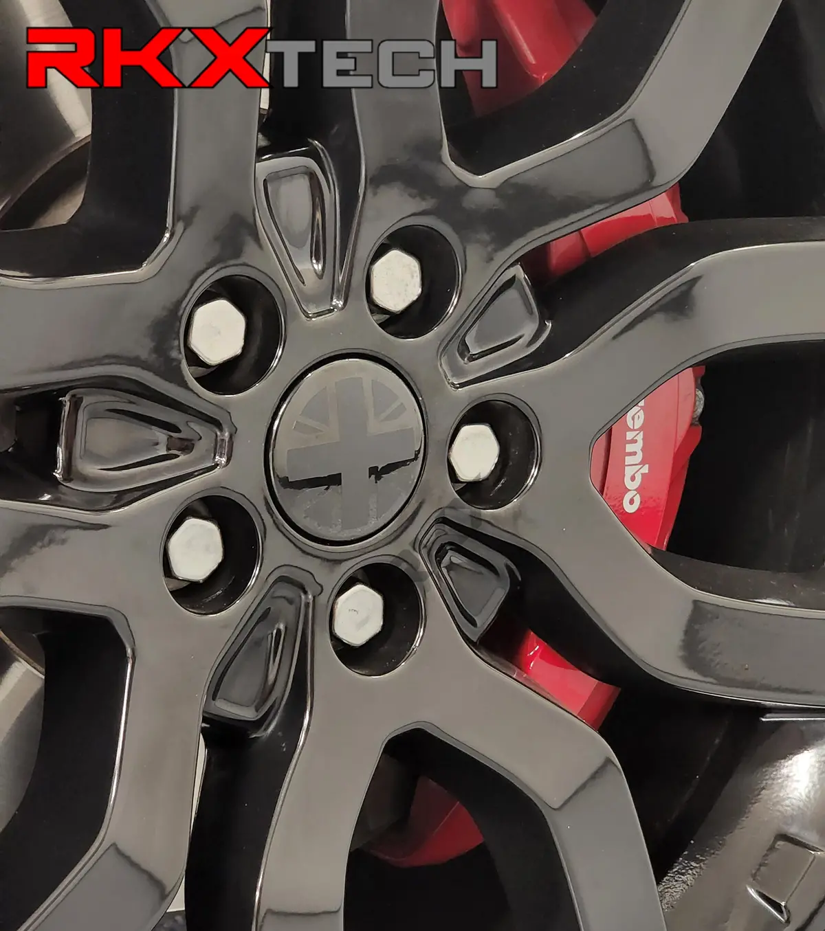 Union Jack Wheel Center Cap Decals 1