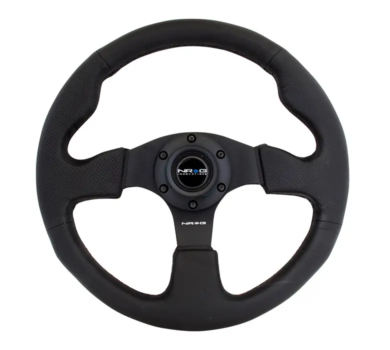 Nrg Steering Wheel - Reinforced - Leather Steering Wheel W/ Black Stitch - Rst-009R 1
