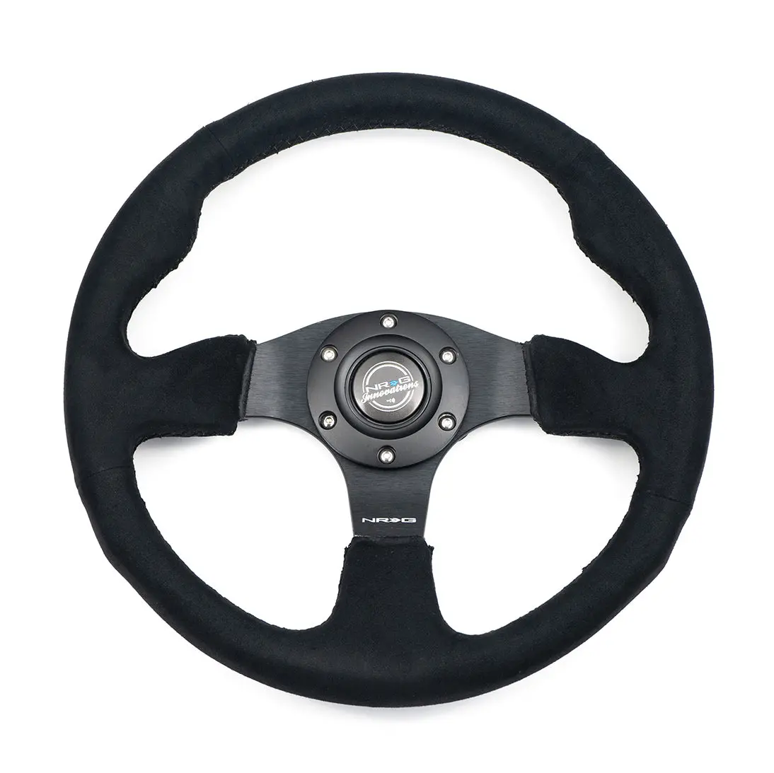 Nrg Steering Wheel - Reinforced - Alcantara Steering Wheel 320Mm W/ Black Stitch-  Rst-012Sa 1