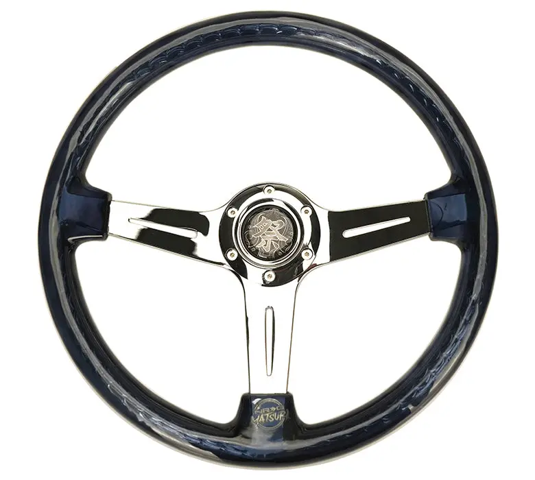 Nrg Steering Wheel - Matsuri - 350Mm 2" Deep Dish Clear Acrylic Steering Wheel In Clear/Neochrome - Rst-027Ch-Sm 1
