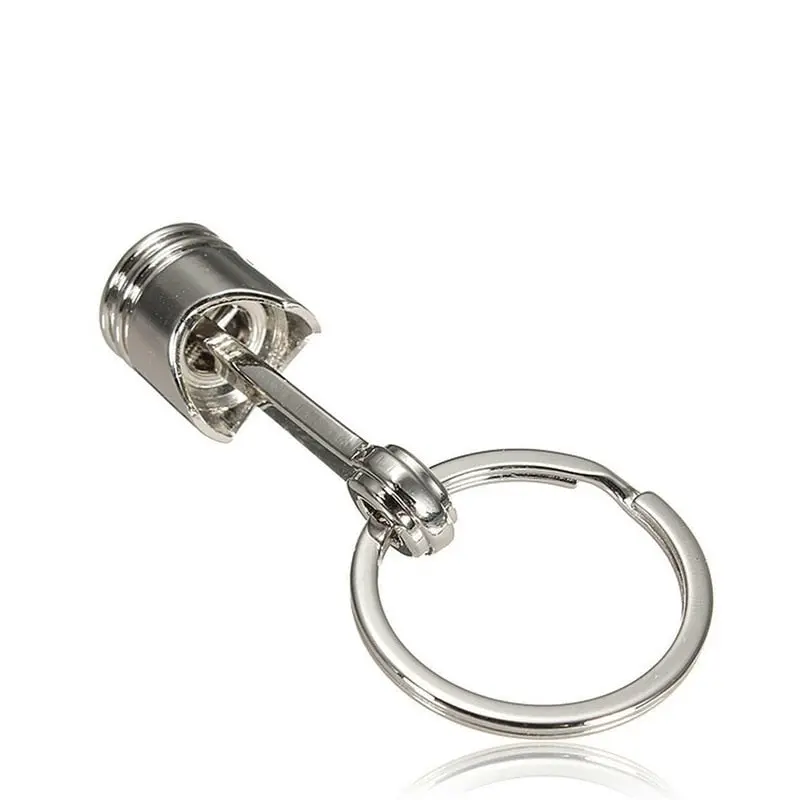 Engine Piston Inspired Keychain - Metal Keyring For Kei Enthusiasts 1