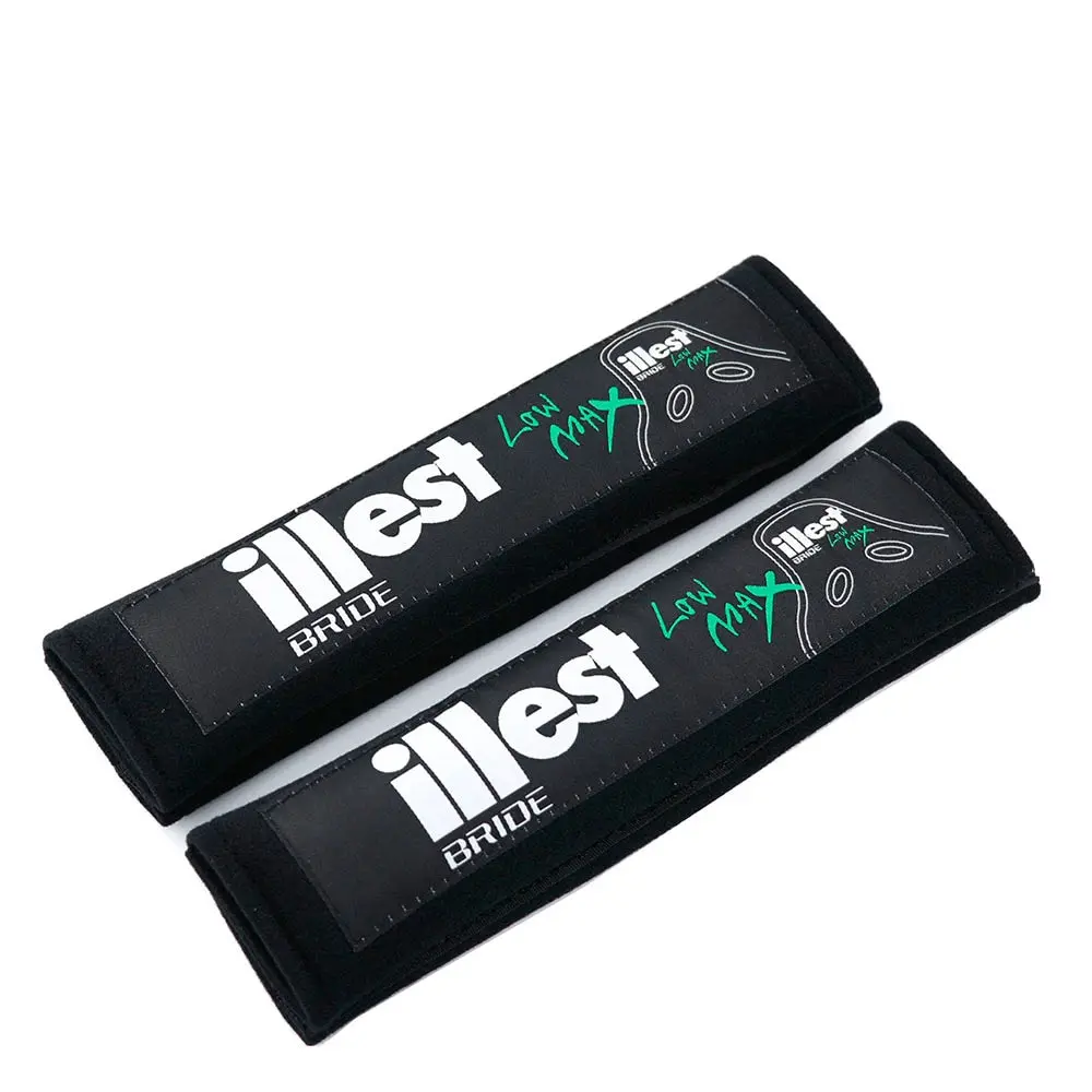 Black Illest Bride Seatbelt Cover Set For Kei Trucks | Ultimate Comfort 1