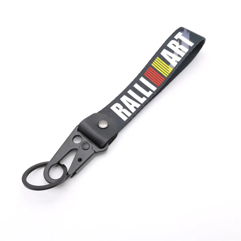 Rally Art Inspired Jdm Keychain - Durable Nylon Strap With Metal Buckle 1