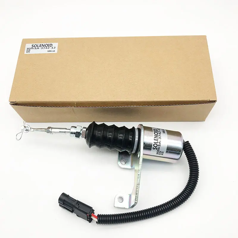 12V Throttle Control Fuel Stop Solenoid 3932017 Sa-3742-12 For Deutz Bosch Rsv Engine 1