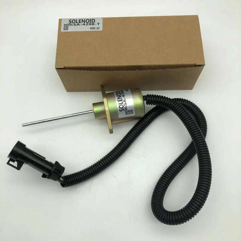 12V Diesel Stop Solenoid Sa-4298-T 1503Es-12A5suc9s For Woodward 1500 Series Kubota V2203 Case 560 1