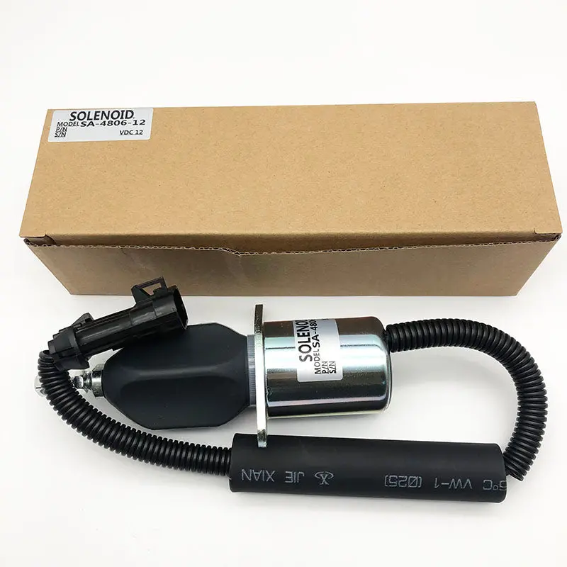 Stop Solenoid Sa-4806-12 For Kubota V2203 Engine 2