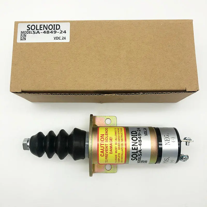 Diesel Stop Solenoid Sa-4849-24 1502-24C7u1b2s1 For Woodward 1500 Series Cummins 6Ct Engine 2