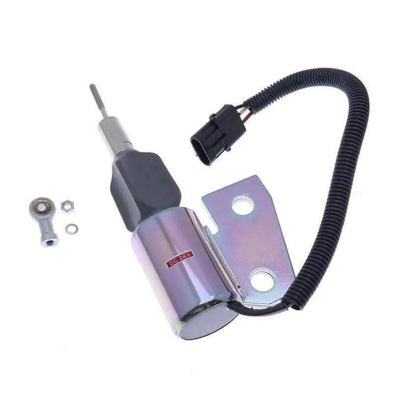 3991168 Sa-4941-24 3964628 Diesel Fuel Stop Solenoid For Woodward Hyundai R130 R130-5 Cummins Engine 4Bt 1